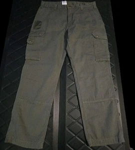 Carhartt Ripstop Carpenter Cargo Pants Double Knee Work Relaxed B342 38x32 Green - Picture 1 of 16