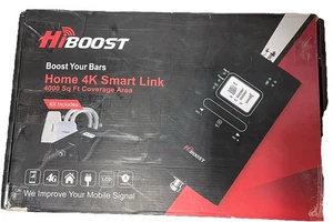 HiBoost 4,000 sq ft. 4K Smart Link Cell Phone Signal Booster 4G LTE - Picture 1 of 9