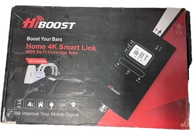 HiBoost 4,000 sq ft. 4K Smart Link Cell Phone Signal Booster 4G LTE - Image 1 of 4