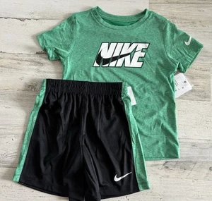 NWT Nike Boys Dri-Fit Short Set Size 4T - Picture 1 of 4