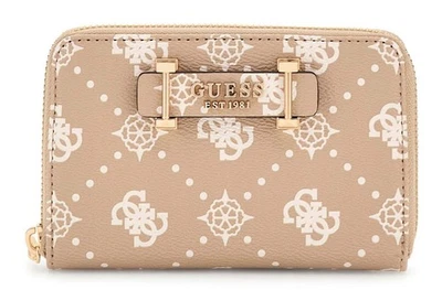 GUESS Silia SLG Medium Zip Around M Biscotti Logo - Imagen 1 de 3