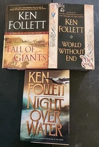 Lot Of  3 Ken Follett Pillars 1st Edition Hardcover Books Fall Of Giants, Workin - Picture 1 of 8
