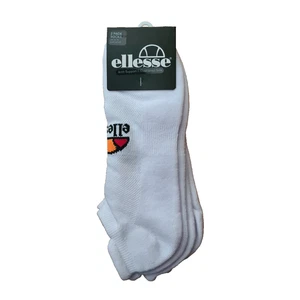 ELLESSE TRAINER LINER SOCKS WHITE 3 PAIRS BIG MENS UK 12-14 - Picture 1 of 2