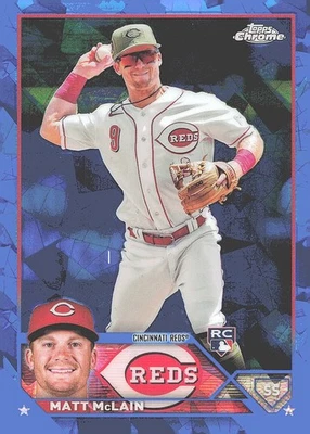 2023 Topps Chrome Update Sapphire Edition #USCS199 Matt McLain - Image 1 of 2