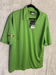 Nike Golf Dri-Fit Lime Green Polo Shirt NWT Kapstone Logo Rugby Hike Pickelball - Imagen 1 de 12