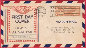 C19 2nd Day Washington DC- Ralph Dyer Cachet -selling for AFDCS chap 56 - Picture 1 of 2