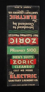 1936 Cleveland Indians Baseball Spielplan Zoric The Electric Sanitary Laundry Co. - Bild 1 von 2