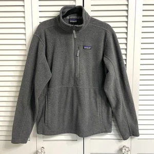 Patagonia Sinchilla Pullover Jacke Herren grau Fleece Quarter Zip Outdoor Gr. M - Bild 1 von 12