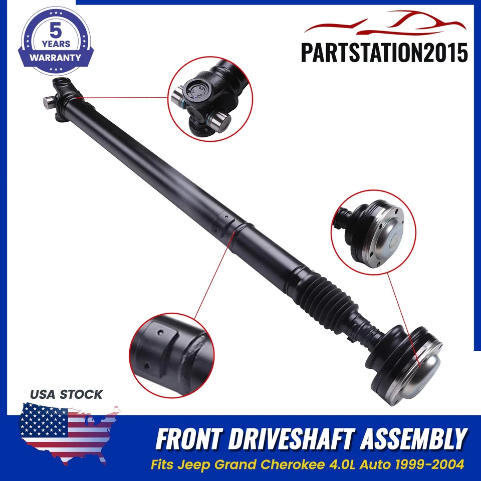 For Jeep Grand Cherokee 1999-2004 4.0L Auto Front Driveshaft Prop Shaft Assembly - Image 1 of 4
