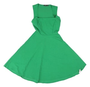 Boohoo Women's Green Fit & Flare Dress Size 8 - Picture 1 of 12