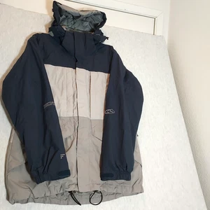 Bonfire Snowboard Jacket Diode Men SM Fusion Nylon Gray Lined Zip Hood & Pockets - Picture 1 of 8