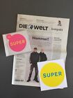 Pet Shop Boys CD SUPER + Off. Promo Sticker Die Welt Zeitung Interview Neu