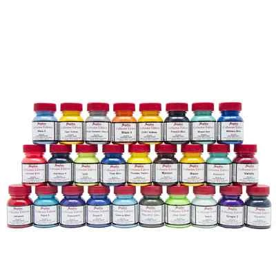 Angelus Collectors Edition Acrylic Leather Waterproof Paint 1oz in 23 Colors