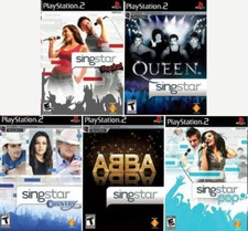 5 New Sealed Singstar Games - Rocks, Pop, Queen, Abba & Country - PS2