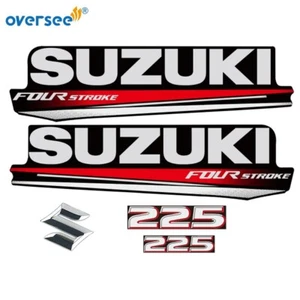 Top Cowling Sticker For Suzuki 4 Stroke 225HP Graphics/Sticker Kit Decals - Foto 1 di 5