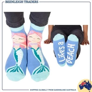 Unisex Socks LIFE'S A BEACH By Feet Speak Anti Slip Soles Designed In Australia - Bild 1 von 9