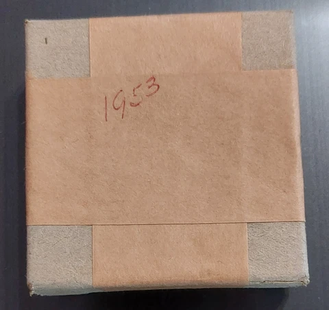 1953 US United States Mint PROOF 5 BU Coin Set in Original Box w/Cello & Tissue! Cover