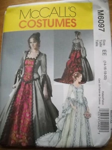 Skirt Top Victorian Train Bustle Misses size 14-20 McCalls 6097Sewing Pattern * - Picture 1 of 2
