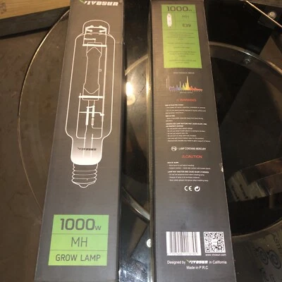 VIVOSUN 1-Pack 1000Watt HPS Grow Light Bulb Lamp CCT 2100K 140,000 Lumens E39 - Image 1 of 2