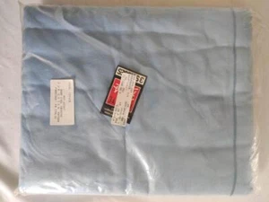 French Estate - Lote de 2 Hojas DOBLES de Franela de Algodón Puro Hechas en Italia Azul Nuevo en Paquete - Imagen 1 de 1