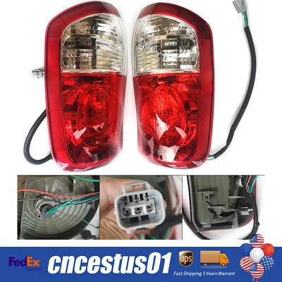Pair Fit 2004 2005 2006 Toyota Tundra Pickup  Red Tail Lights Double Crew Cab Foto 1 de 4
