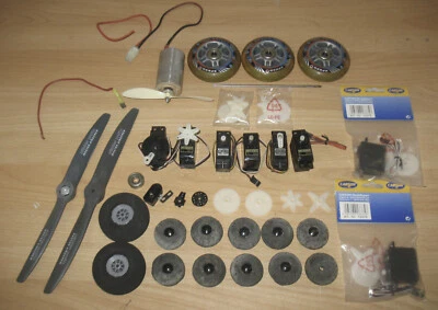 Set Modellbau Propeller Motor Servo Räder f. Flugzeug Auto Boot - Bild 1 von 4
