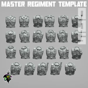 Master Regiment Infantry Torso Set x23 Reptilian Overlords - Bild 1 von 2