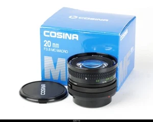 Lens Cosina 3,8/20mm MC Macro for Canon FD Mint Box - Picture 1 of 3