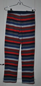 GAP Kids Sleep Boys Multi-Color Striped Fleece Lounge Pajama Pants Size 14 - Picture 1 of 11
