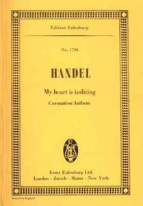 My heart is inditing HWV 261 choir and orchestra George Frideric - Picture 1 of 1