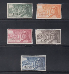 ESPAÑA 1952 SPAIN NUEVO MINT MNH EDIFIL 1111-1115 SCOTT C139-C143 LOTE 1 - Imagen 1 de 1