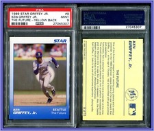 PSA 9 1989 Star The Future Yellow Back #9 Ken Griffey Jr. RC POP49 Mariners