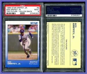 PSA 9 1989 Star The Future Yellow Back #9 Ken Griffey Jr. RC POP49 Mariners