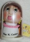 NEW VTG RUSS PRESERVED PERSONALITIES DOLL SECRETARY MAY K CARBON 1980s w TAG