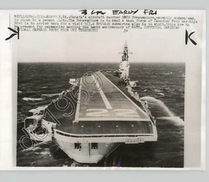 CANADIAN Aircraft Carrier The HMCS BONAVENTURE Upgraded 1959 Press Photo Navy - Bild 1 von 2