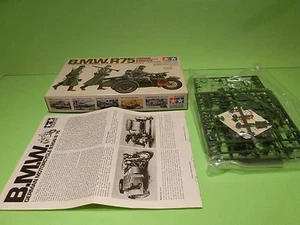 TAMIYA 3516 BMW R75 MOTOR CYCLE SIDE CAR MILITARY - ARMY 1:35 - GOOD IN BOX - Imagen 1 de 6