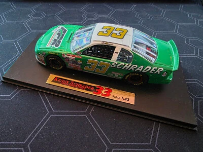 Race Image Ken Schrader No. 33 Chevy Monte Carlo Green Die Cast 1:43 - Image 1 of 4