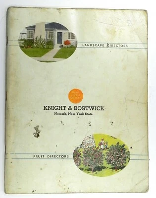 KNIGHT & BOSTWICK Newark NY Landscape / Fruit Directors Salesman's CATALOG 1950 - Image 1 of 4