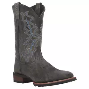 7949 Laredo Hombre Winfield Gris Puntera Cuadrada Western Bota de Vaquero NUEVA - Imagen 1 de 1