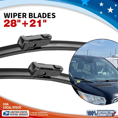 Juego de escobillas limpiaparabrisas para Ford Transit 250 2015-2021 - 28"21" (juego de 2) bloqueo superior Foto 1 de 4