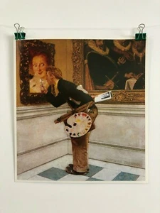 The Critic - Norman Rockwell - 1955 Fine Art Print - Bagged and boarded - Foto 1 di 1