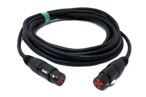 Audio Kabel 5 m XLR 3 polig Buchse zu Buchse Adapter in Schwarz - Photo 1/4