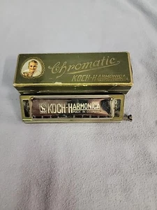Chiave armonica cromatica Koch vintage a C 10 fori 980/40 con scatola originale Germania - Foto 1 di 5