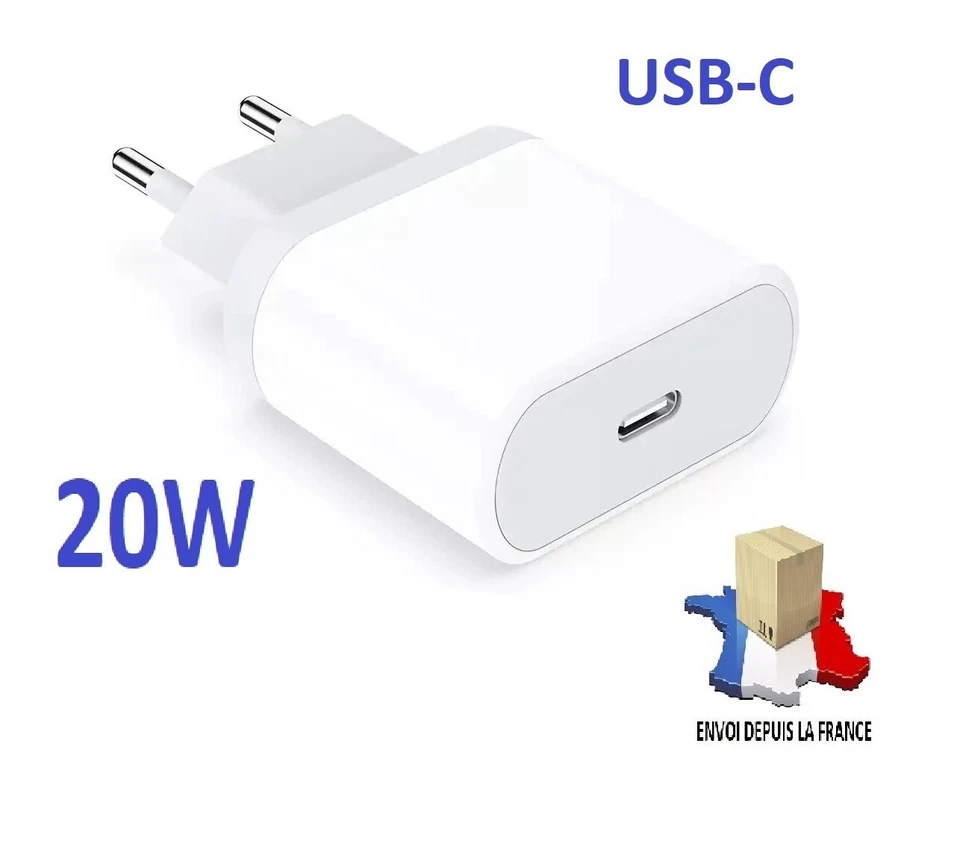 Prise 220 v secteur 20W Prise Chargeur Secteur Rapide USB C - Imagen 1 de 1