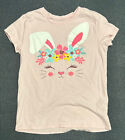Girls Rabbit Flowers Pink Shirt Size M-7/8 by Childrens Place