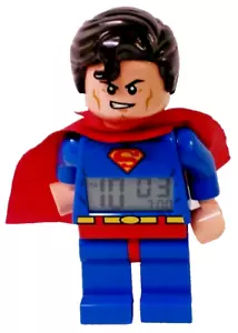 LEGO Superman Clock Lego Superman Figure Alarm Clock - Picture 1 of 7