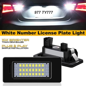 6500K LED License Plate Tag Light For Audi A1 A6 A7 VW Volkswagen Jetta Passat - Picture 1 of 8