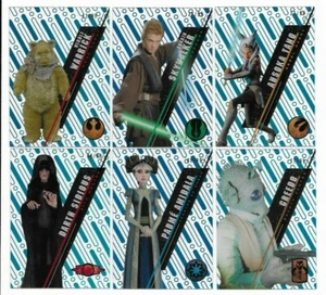 2016 Star Wars High Tek base lot of 6/112 Form 1 Pattern 1 BLUE parallel - Picture 1 of 1