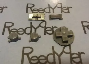 New Dark Gray Replacement 5 Buttons set for Gameboy Color system grey A B D pad - Picture 1 of 1