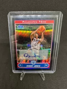 2006-07 Topps Chrome #208 Bobby Jones Auto Refractor Rookie RC 76ers - Bild 1 von 4